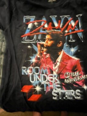 ZAYN official merch Room Under The Stairs 1 year anniversary tee NEW